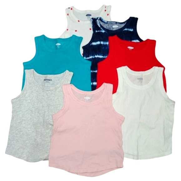 Old Navy 7 Pack Tank Tops Sleeveless Shirts B0069 - Picture 1 of 5